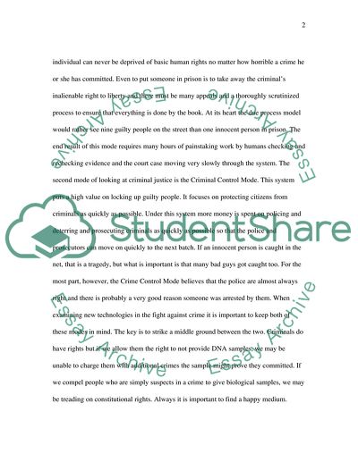 New Technologies in Criminal Justice System