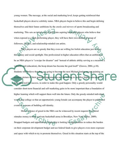 Professional Sports - NBA Players are Greedy