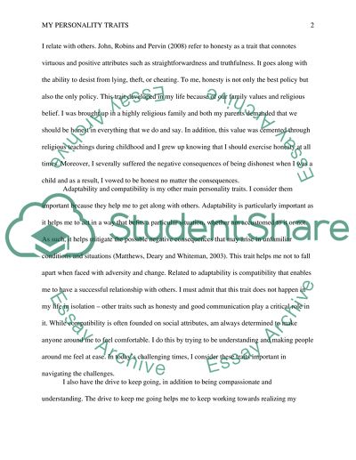 Personality essay