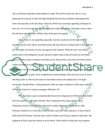 Martin Luther King Jrs Letter from Birmingham Jail