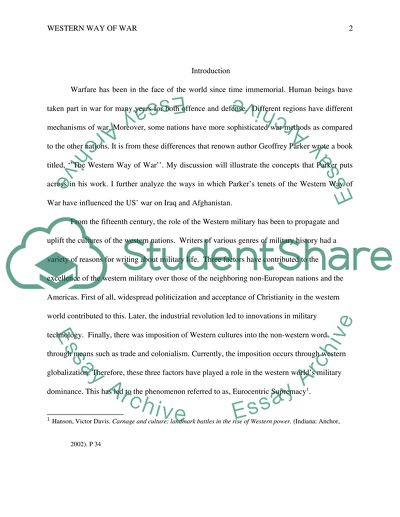 The Western Way of War