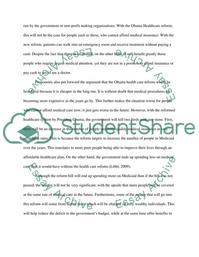 Obama Healthcare Reform