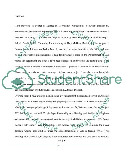 Information management (MSIM program )