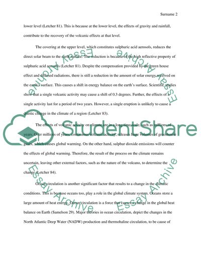 Causes of Climatic Change
