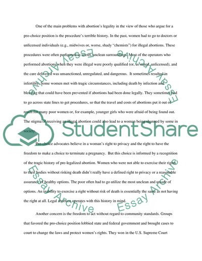 Should Abortion Be Legalized: Pros and Cons