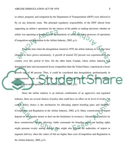 Airline Deregulation Act of 1978