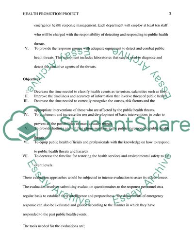 Emergency Public Health: Preparedness and Response