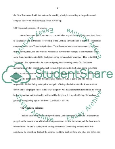 Gods plan for worship from Genesis through Revelation