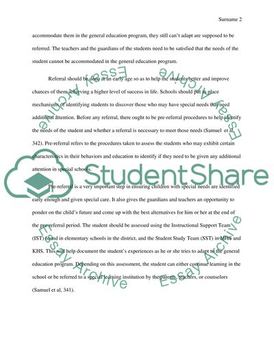 The Pre and Referral Process