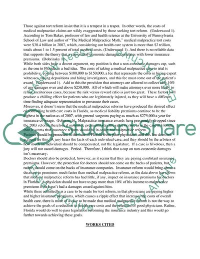 Medical Malpractice Insurance and Law in Florida