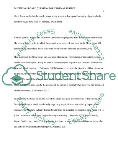 Blood Pattern Analysis