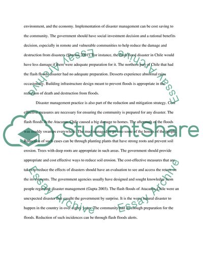 Dealing With Disaster