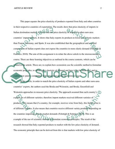 Measuring the Price Elasticity of Import Demand