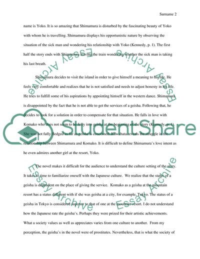 Snow Country by Kawabata