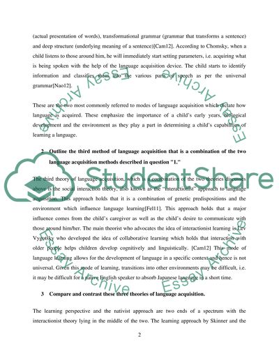 Second language acquisition essay picture