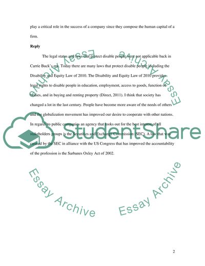 Wk3 Second part of DQ Based on Dq1 AE and DQ2 ST Peer comment