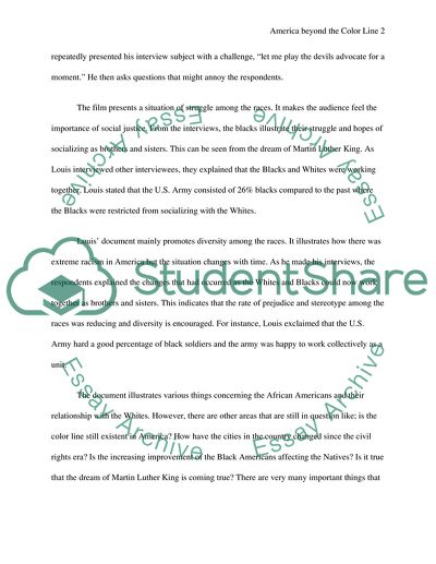 America Beyond The Color Line