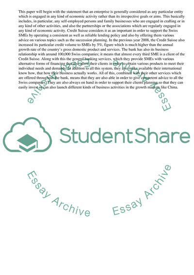 The Importance of SME Enterprises in Switzerland