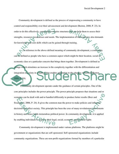 Community Development Programs Contradict Normal Societal Norms and Solutions to Societal Problems