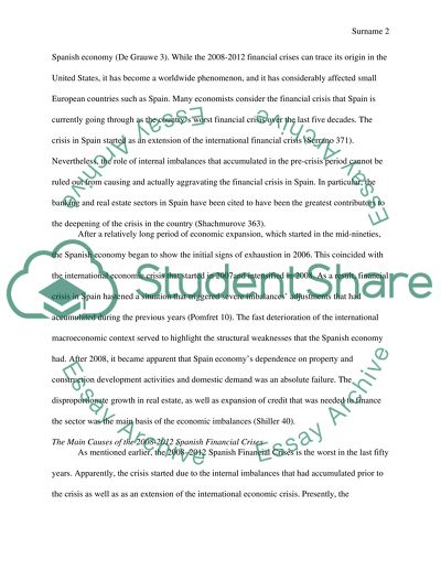 2008:2012 Spanish financial crisis