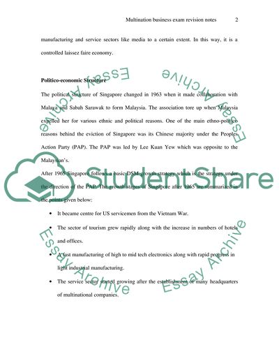 Briefly explain the economies of Singapore and Hong Kong