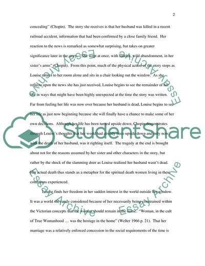 Feminist Themes in Kate Chopins The Story of an Hour