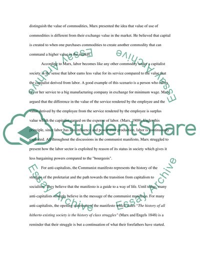 Understanding the Communist Manifesto and Its Implications in our Modern Day Society