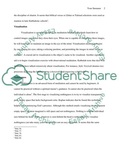 Meditation and Kaballah based on work of Rabbi Aryeh Kaplan