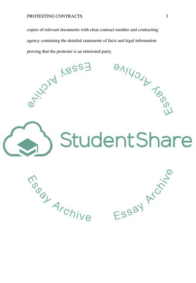 Protesting Government Contracts