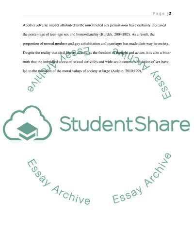 Responses to Classmates - Changes in Attitudes toward Sex