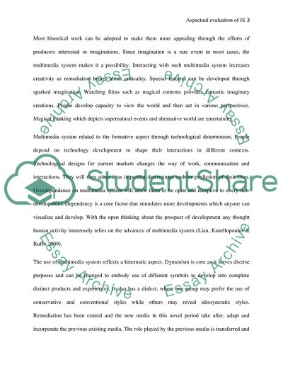 Aspectual Evaluation of Information Systems