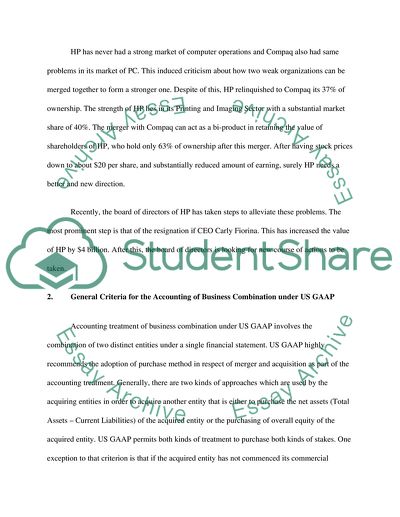 Multinational Acquisition: HP & Compaq