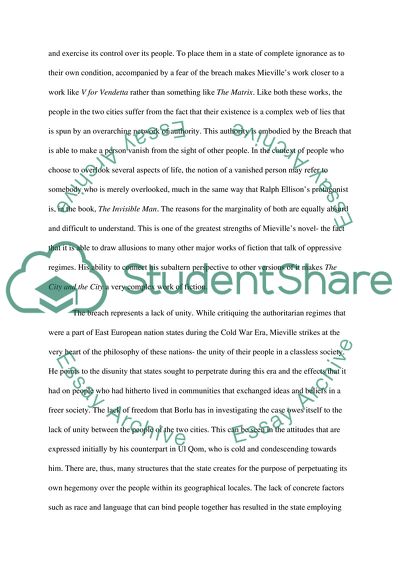 Mievilles The City And The City