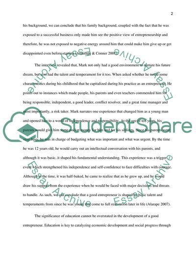 A Paradigm of Entrepreneurship