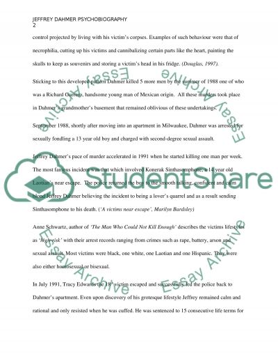jeffrey dahmer research paper jeffrey dahmer research paper