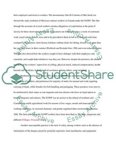 Inequality in the Seasonal Agricultural Workers Program in Relation to Employment and Citizenship