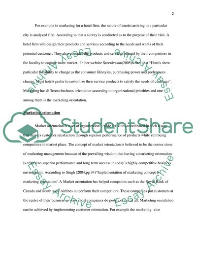 What do you Understand by Terms Marketing and Marketing Orientation