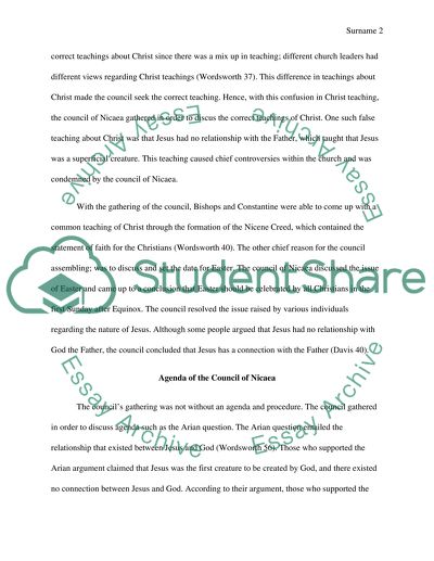 The Council of Nicea