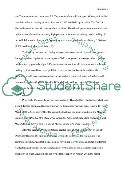 BPs Macondo Blow-out, Gulf of Mexico