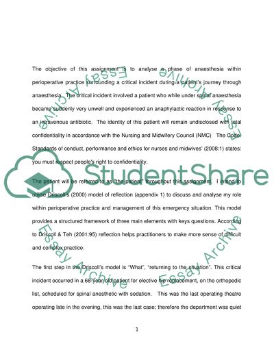 Aspects of Anesthetic Practice from the Journey of a Patient