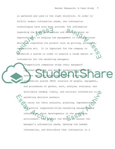 Modern Information Needs In Marketing