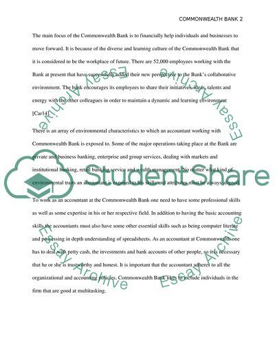 Skills and Attributes for Commonwealth Bank Accounting Profession