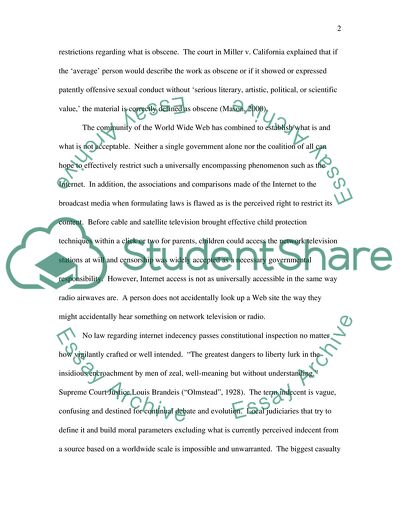 Should the Internet have to face the same indecency standards as broadcasters