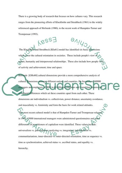 Global Cultural Challenges