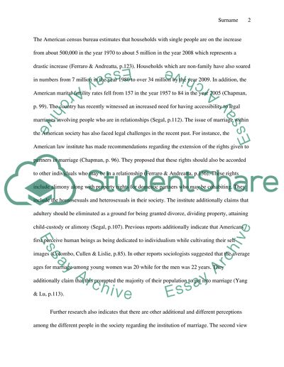 Culture and Marriage Research Paper