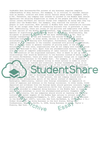 Middle East Business