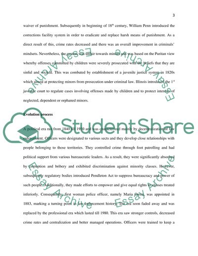 How has law enforcement operation evolved since the 1800