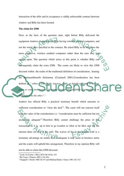 Offer and Acceptance: Formation of the Contract