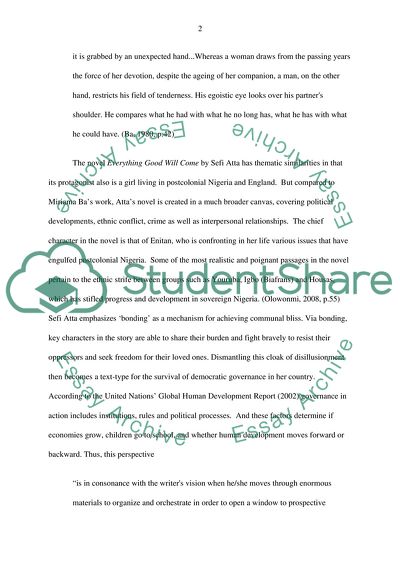 Gender Issues in Africa Expressed Through Literature