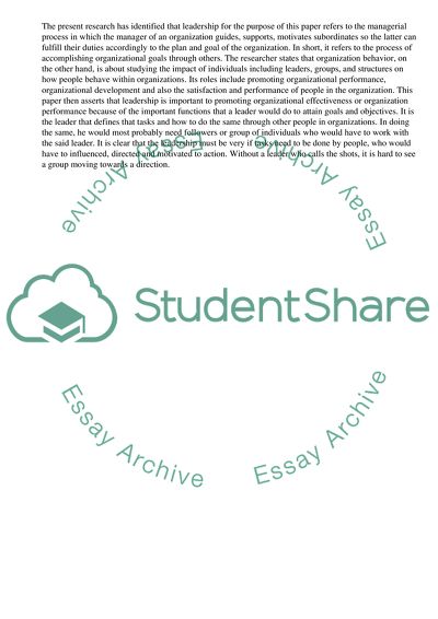 Why is Leadership an important but controversial area of Organisational Behaviour